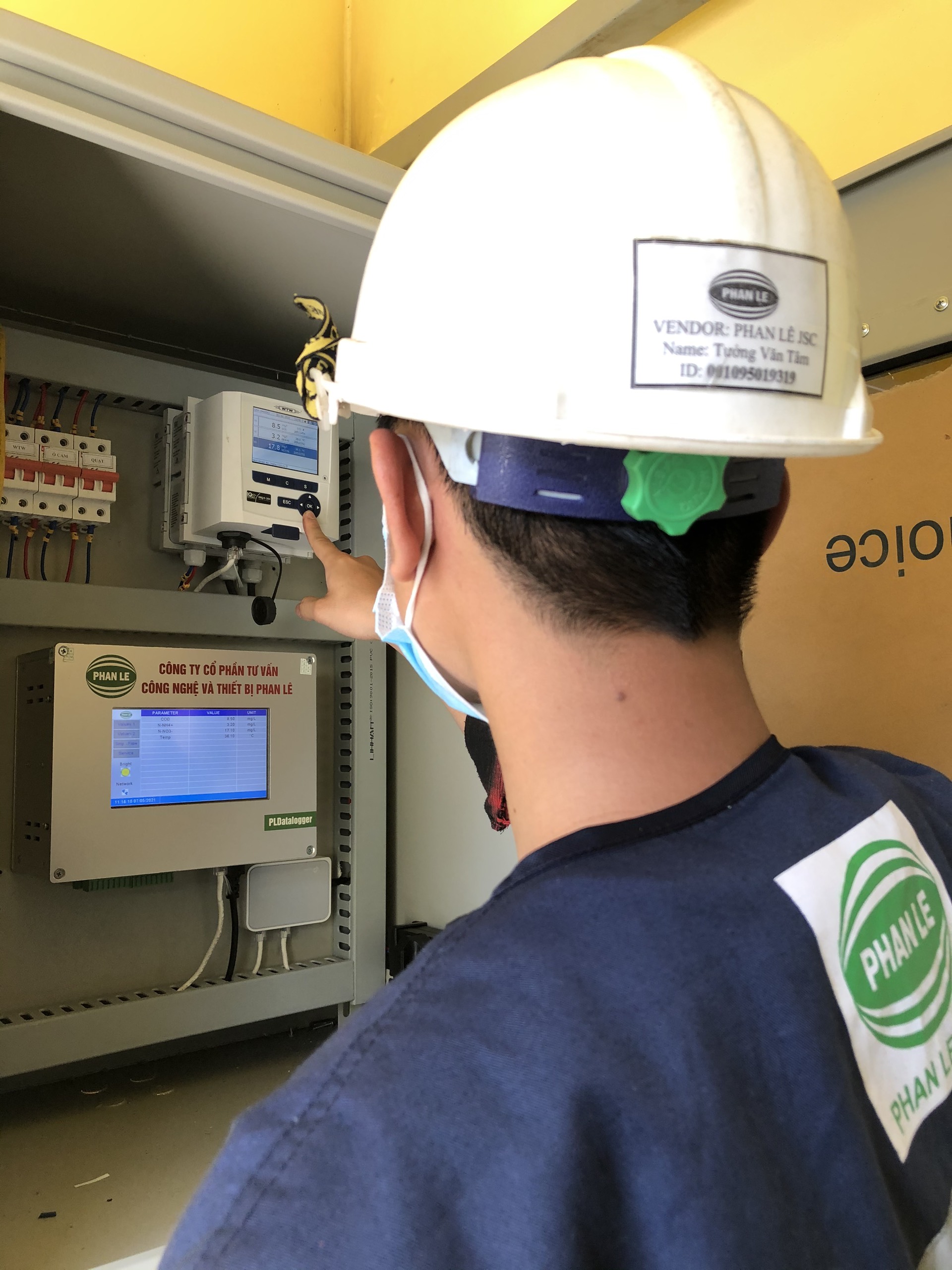 Công ty Phan Lê hợp tác cùng Chiline cung cấp, lắp đặt thiết bị cho trạm quan trắc nước thải online tại nhà máy New Wing (Bắc Giang)