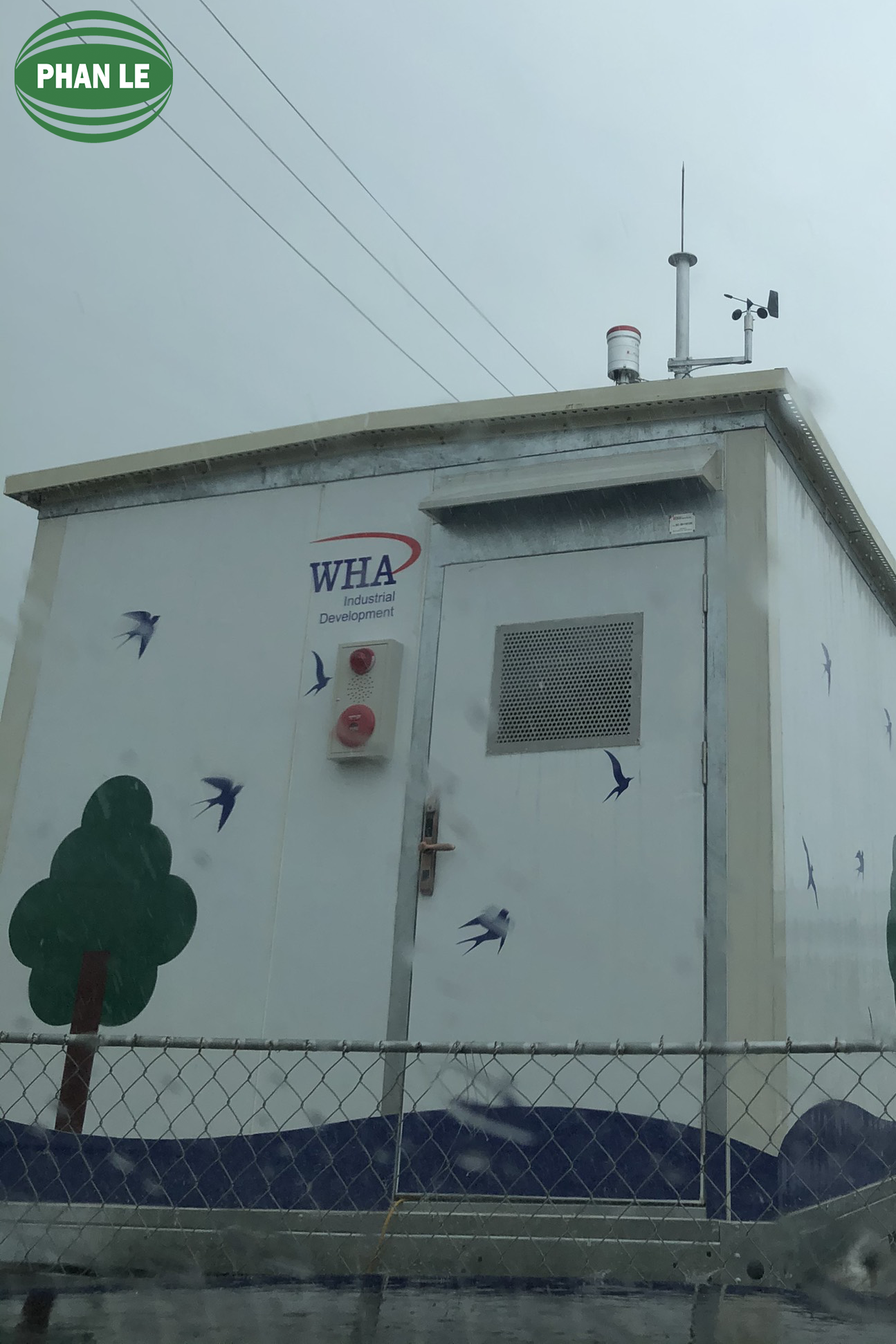 Trạm quan trắc không khí tự động cố định lắp đặt tại KCN WHA IZ 1 Nghệ An